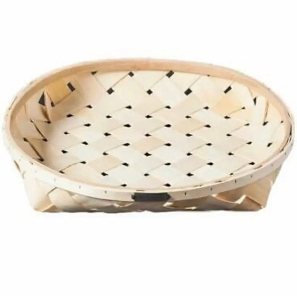 $35 or Free with $200 purchase NWT Poplar Wood Big 16”x16” Tray / Basket New Tag